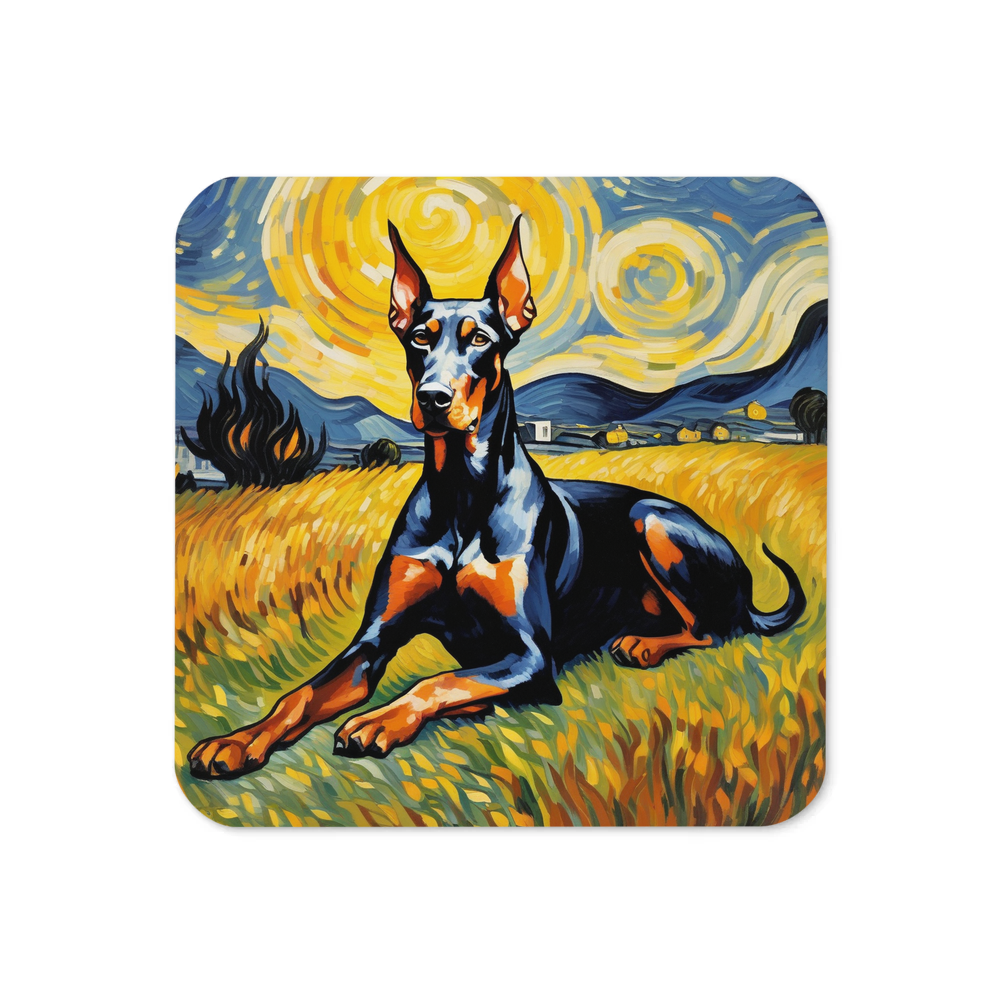 PugMug Custom Doberman Pinscher Coaster