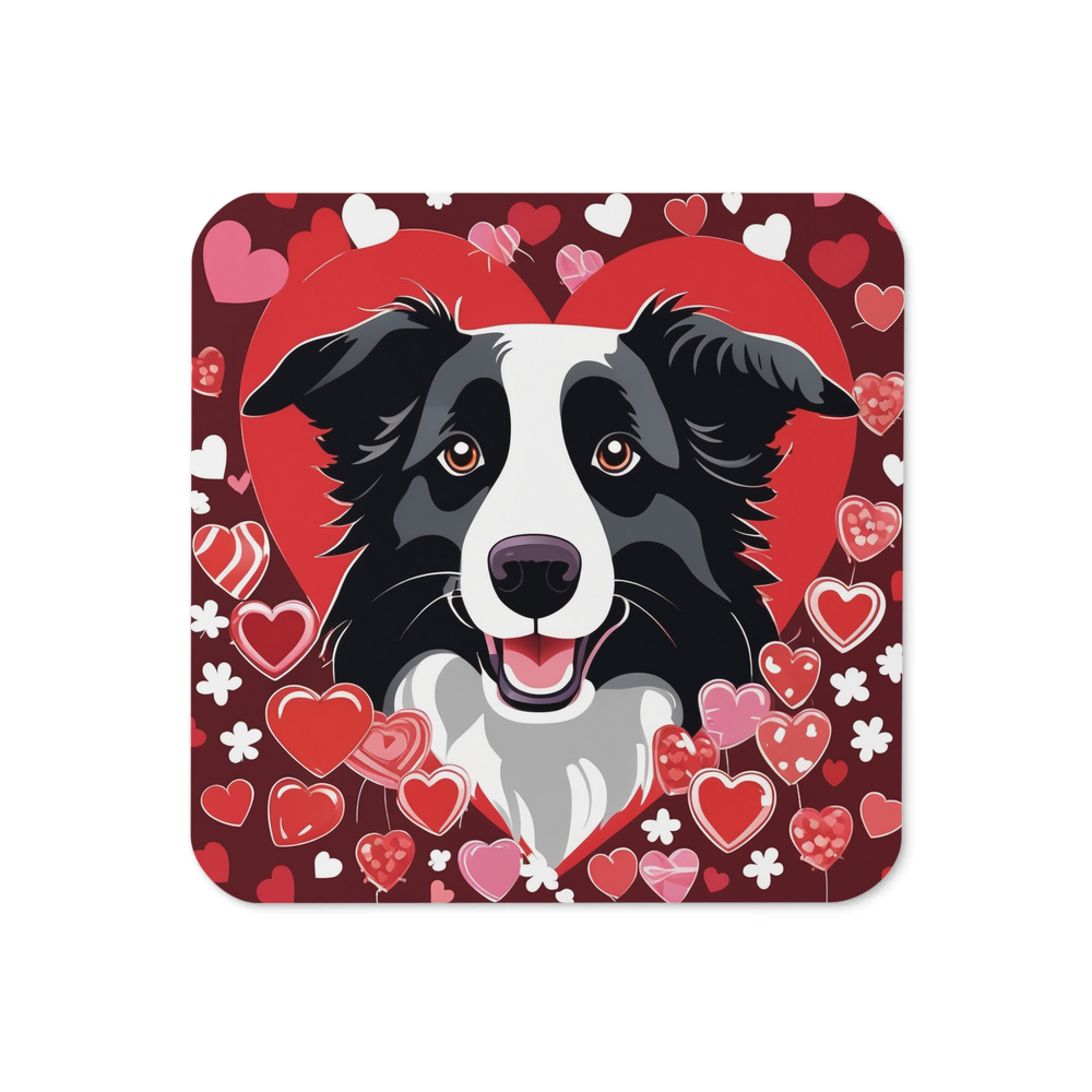 PugMug Custom Border Collie Coaster