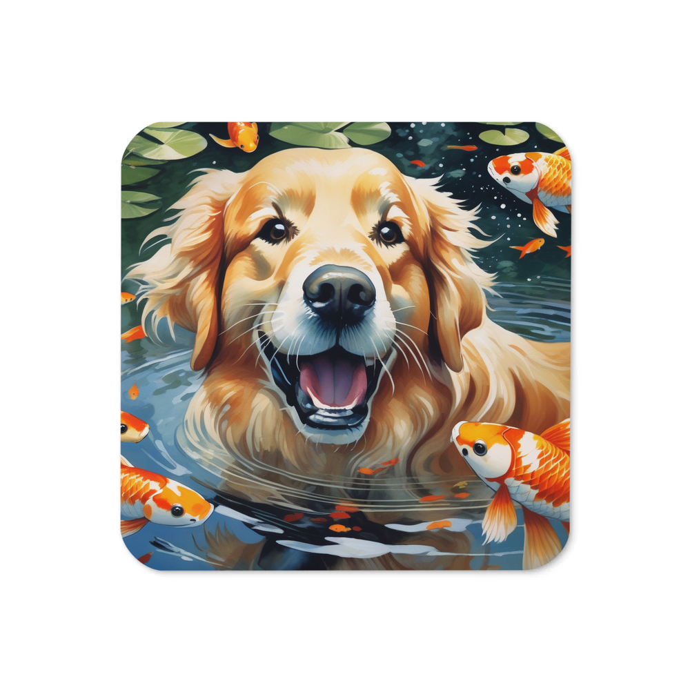 PugMug Custom Golden Retriever Coaster