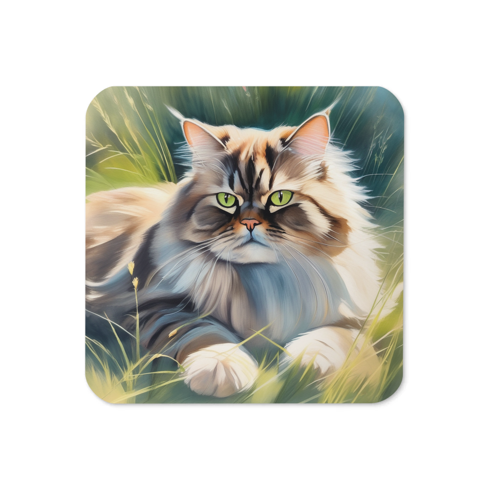 PugMug Custom Tabby Persian Cat Coaster