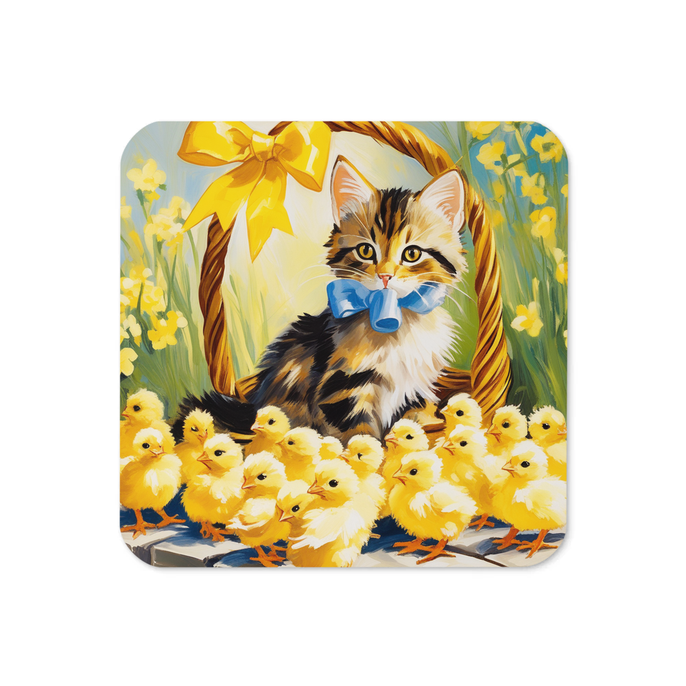 PugMug Custom Tabby Companion Cat Coaster