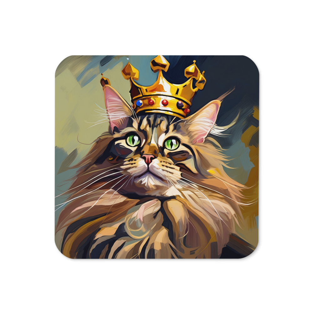 PugMug Custom Tabby Maine Coon Cat Coaster