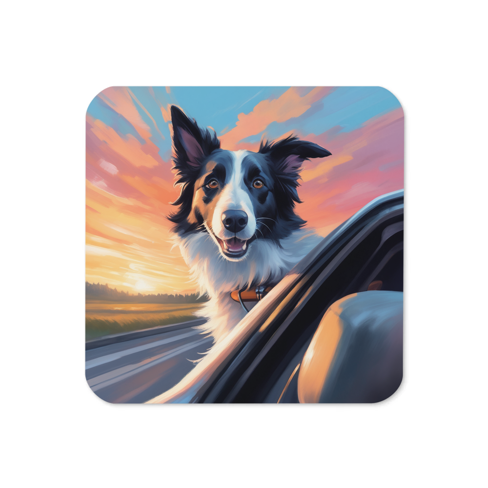 PugMug Custom Border Collie Coaster