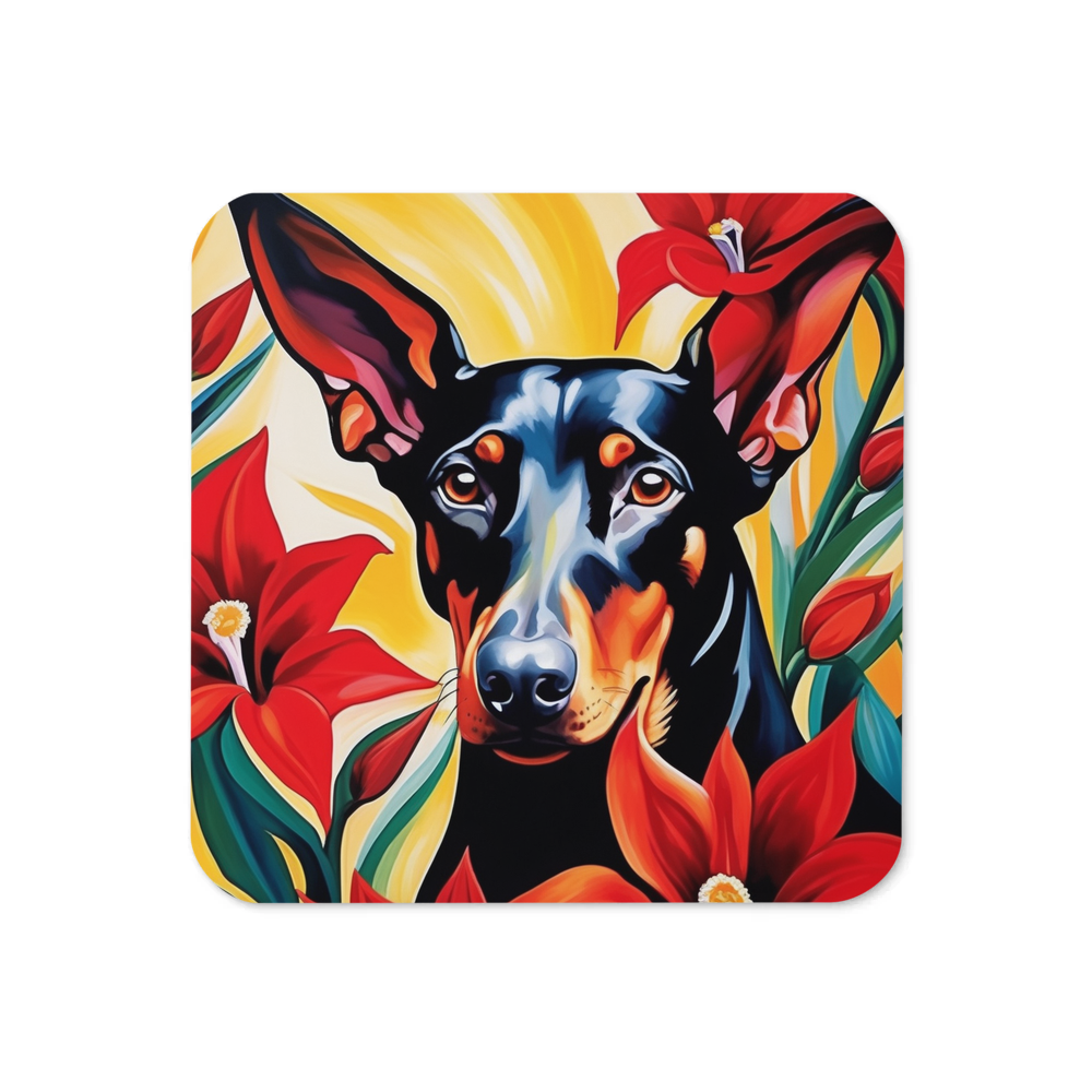 PugMug Custom Doberman Pinscher Coaster