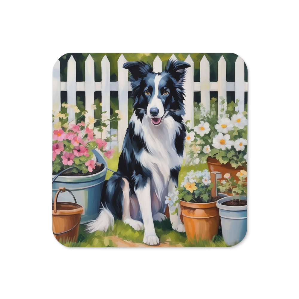PugMug Custom Border Collie Coaster