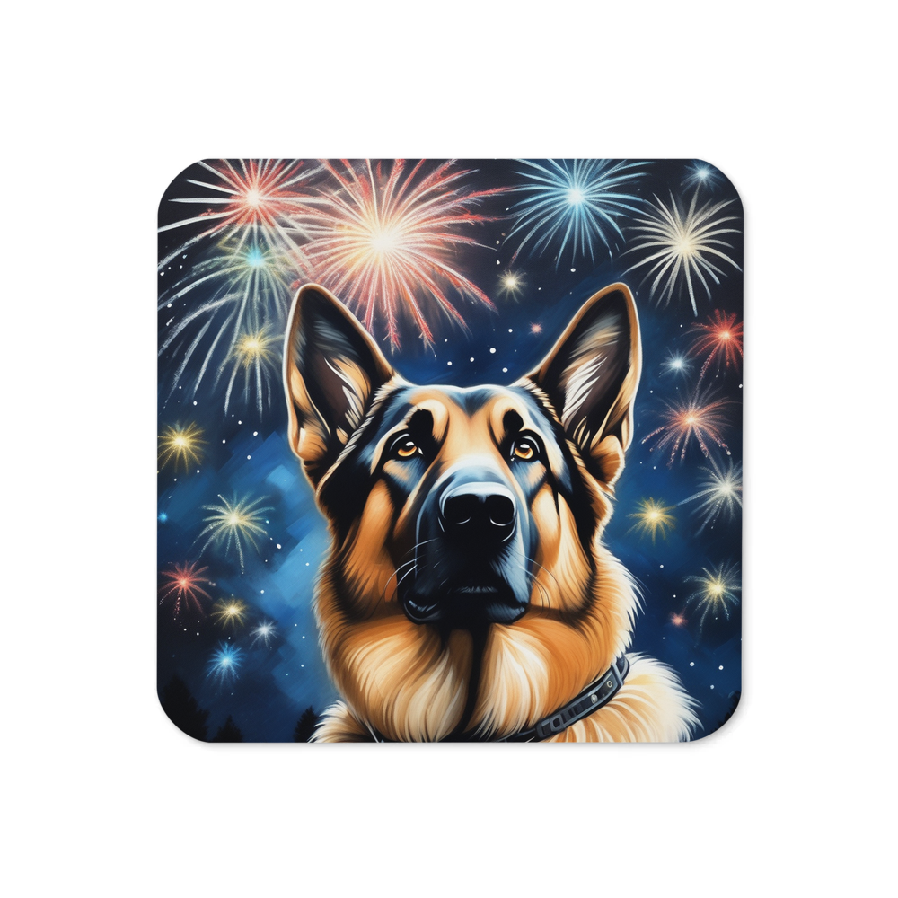 PugMug Custom German Shepherd Dog Coaster