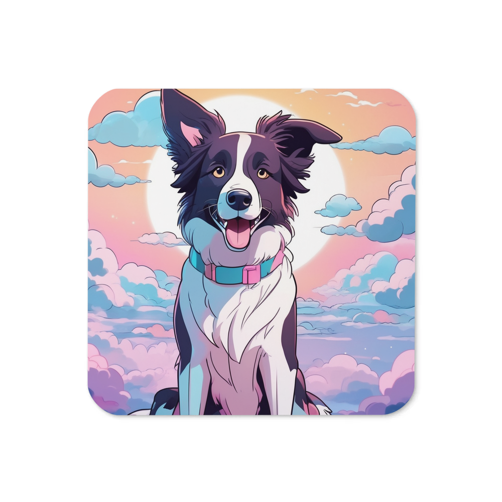 PugMug Custom Border Collie Coaster
