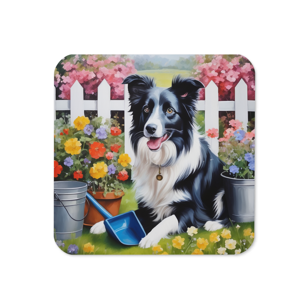 PugMug Custom Border Collie Coaster