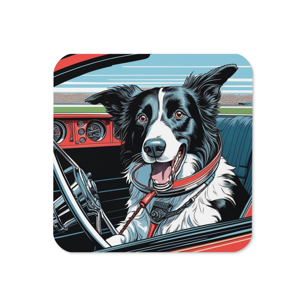 PugMug Custom Border Collie Coaster