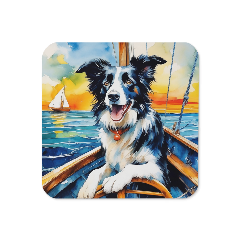 PugMug Custom Border Collie Coaster