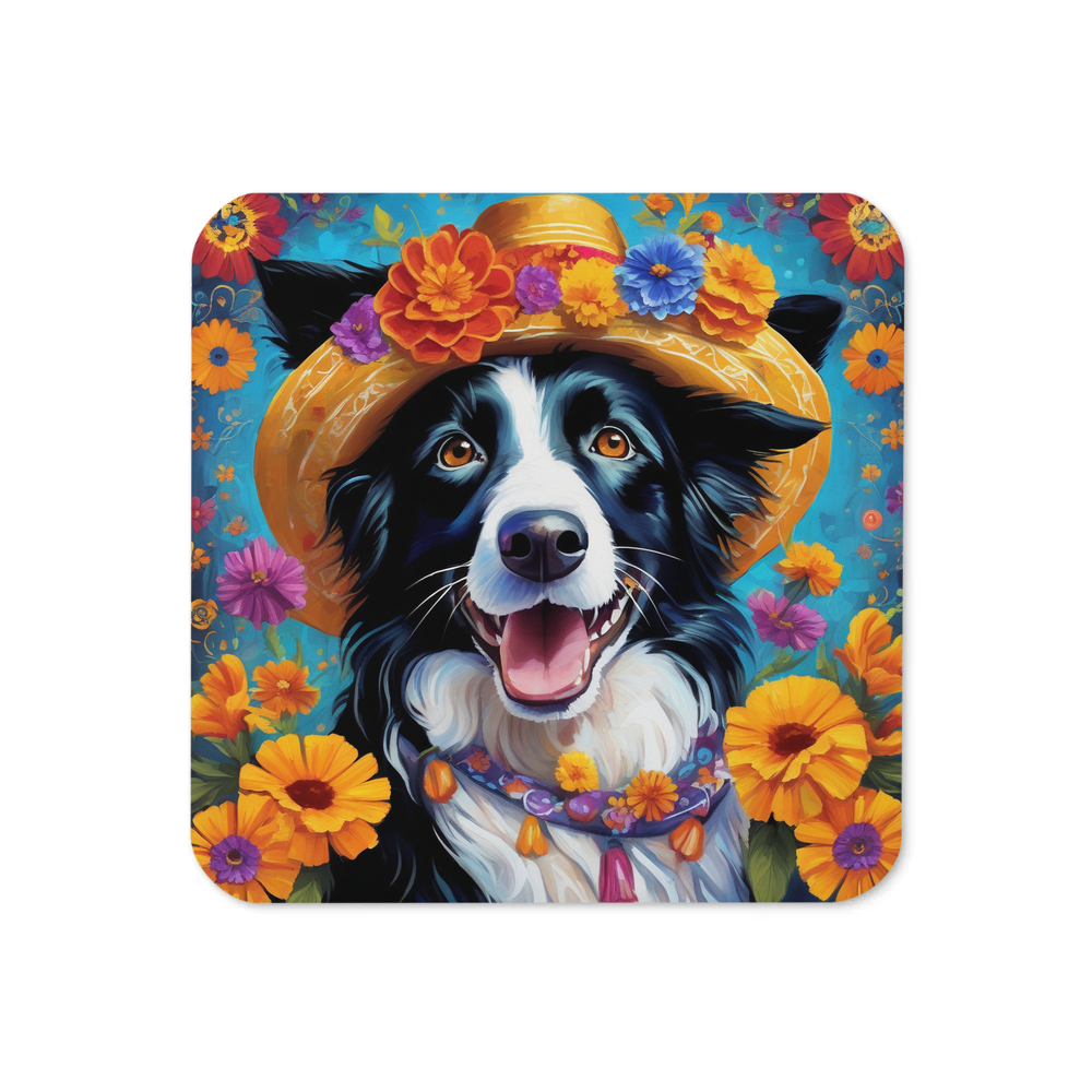 PugMug Custom Border Collie Coaster