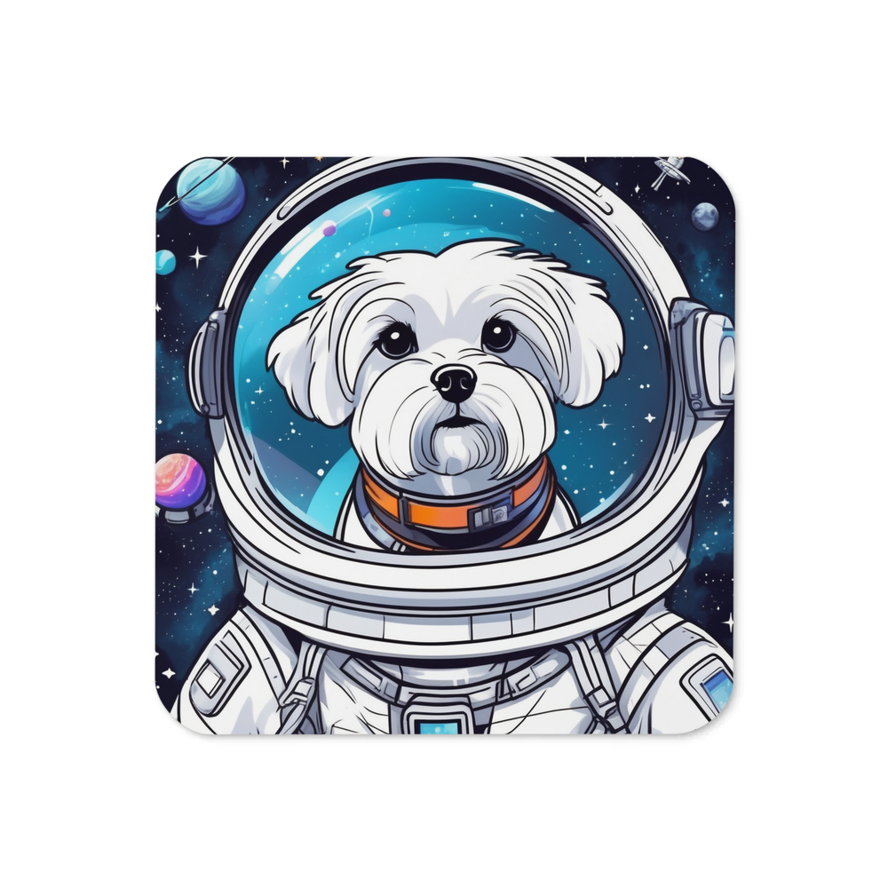 PugMug Custom Maltese Dog Coaster