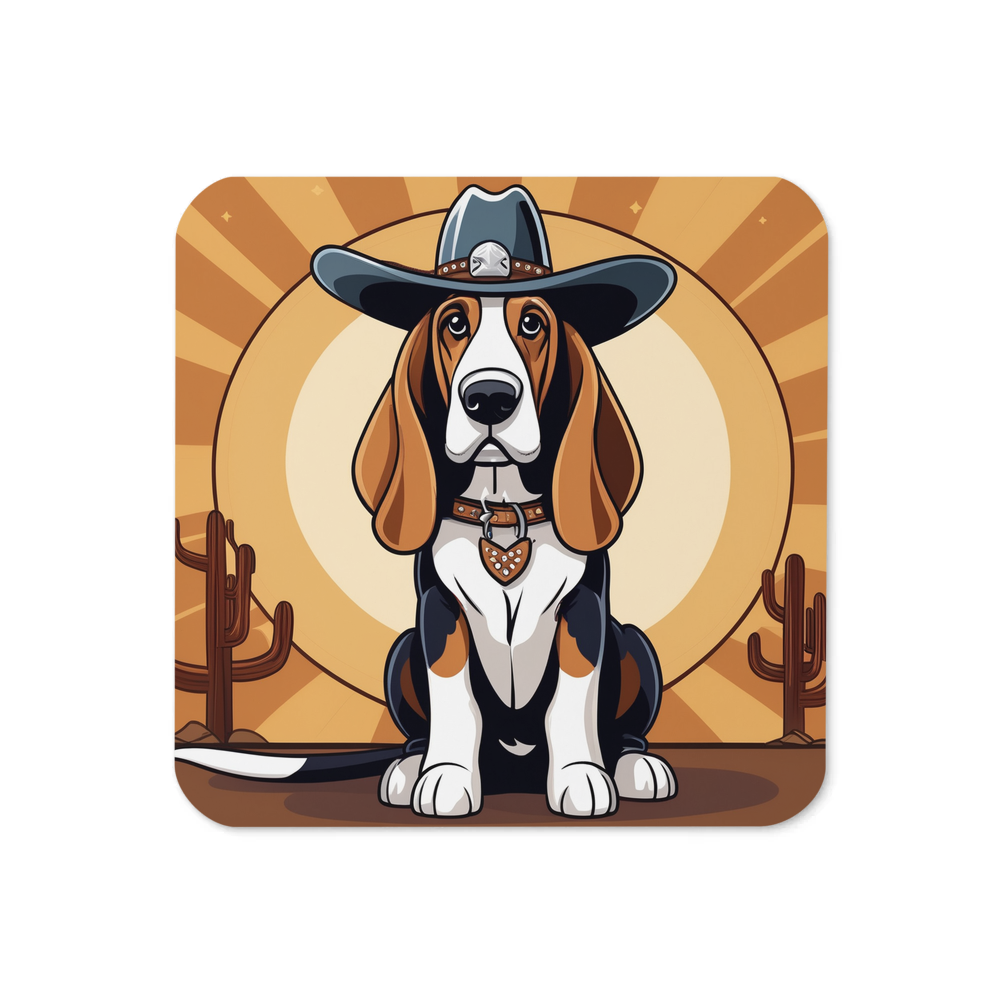 PugMug Custom Basset Hound Coaster