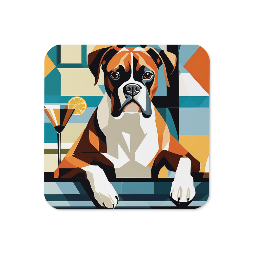 PugMug Custom Boxer Dog Coaster