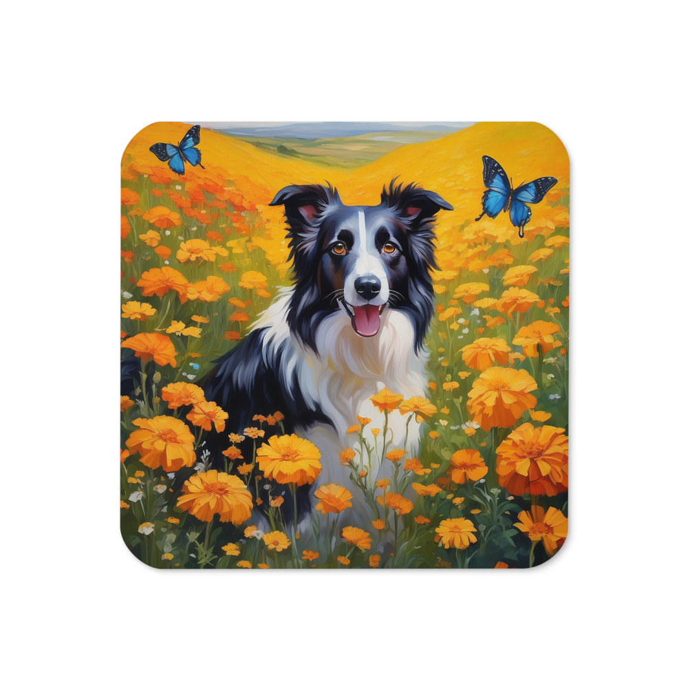 PugMug Custom Border Collie Coaster