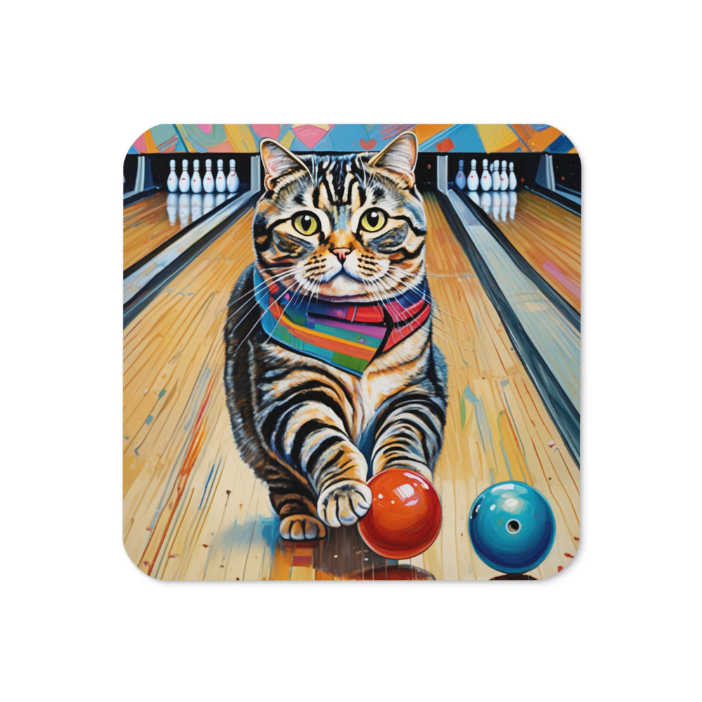 PugMug Custom Tabby Scottish Fold Cat Coaster