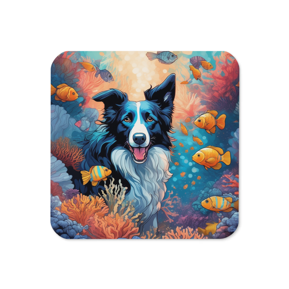 PugMug Custom Border Collie Coaster
