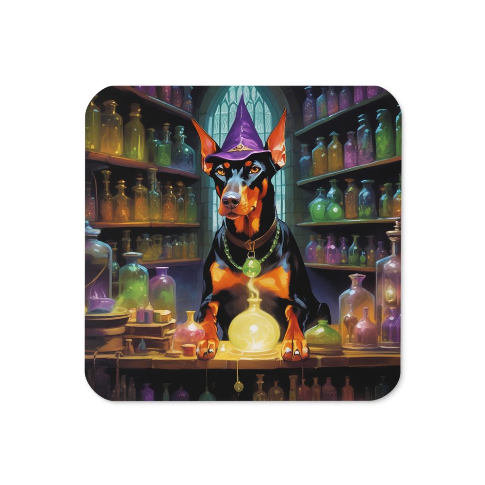 PugMug Custom Doberman Pinscher Coaster