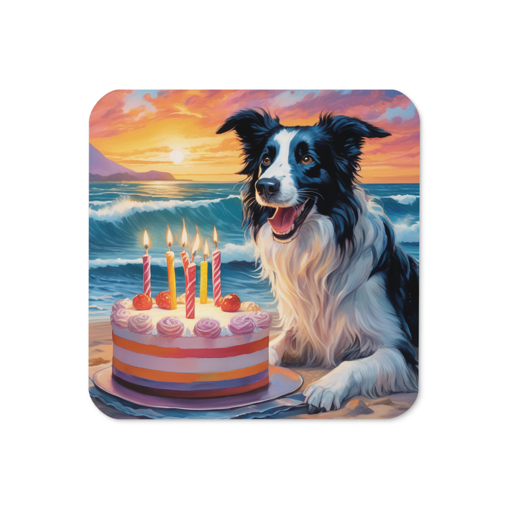PugMug Custom Border Collie Coaster