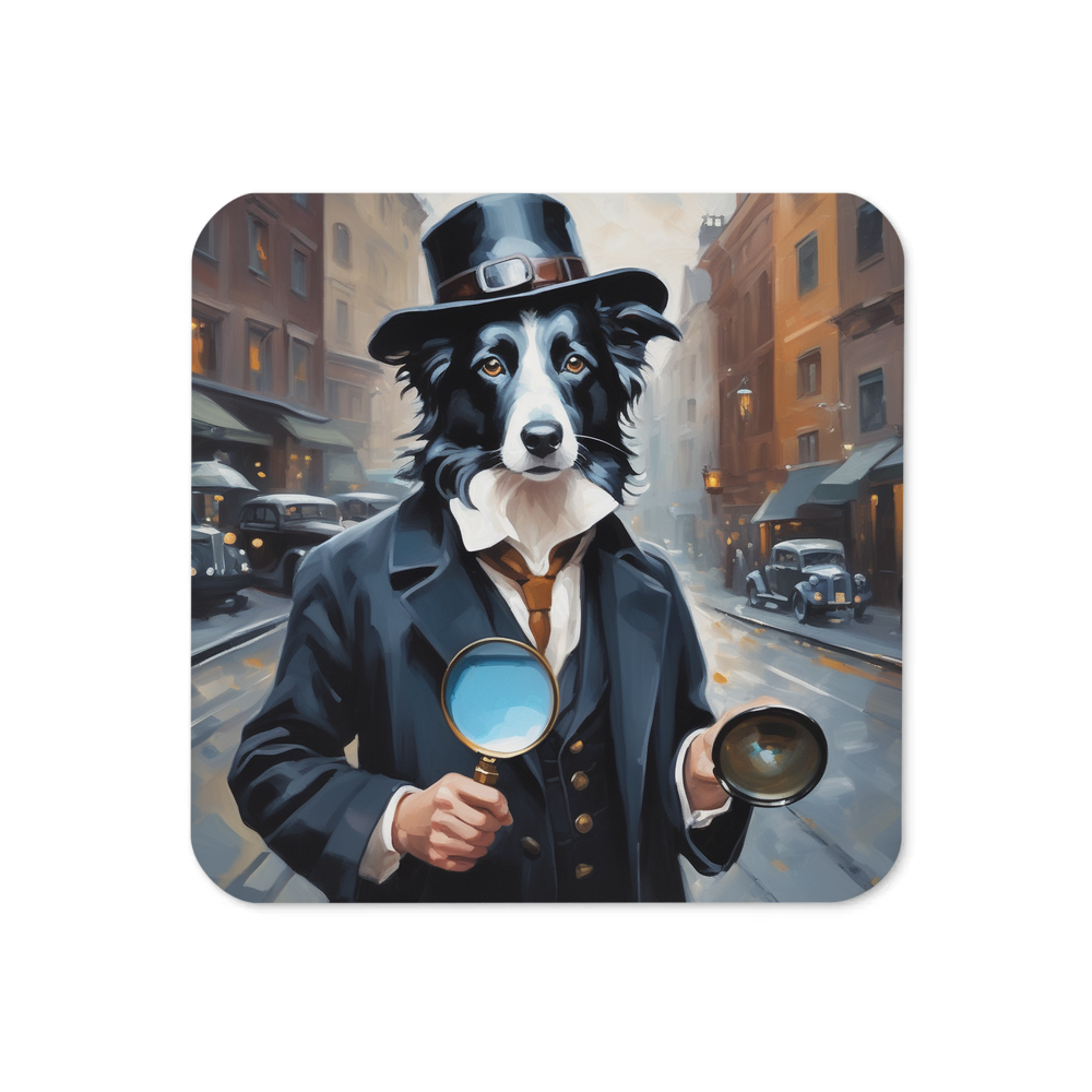 PugMug Custom Border Collie Coaster