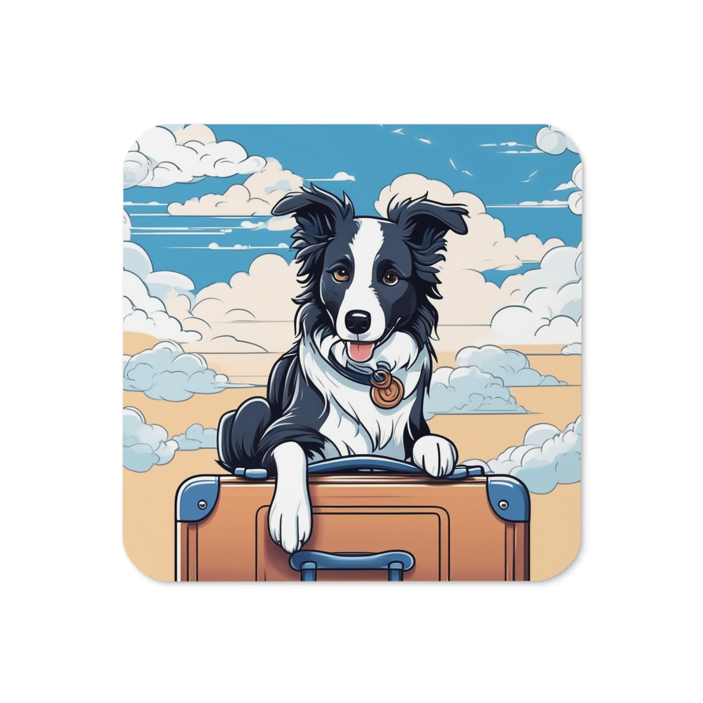 PugMug Custom Border Collie Coaster