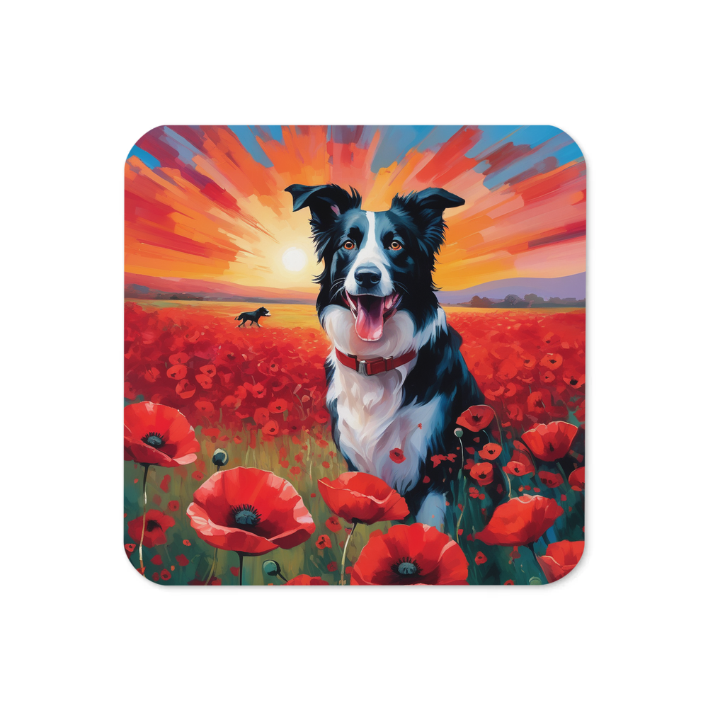 PugMug Custom Border Collie Coaster