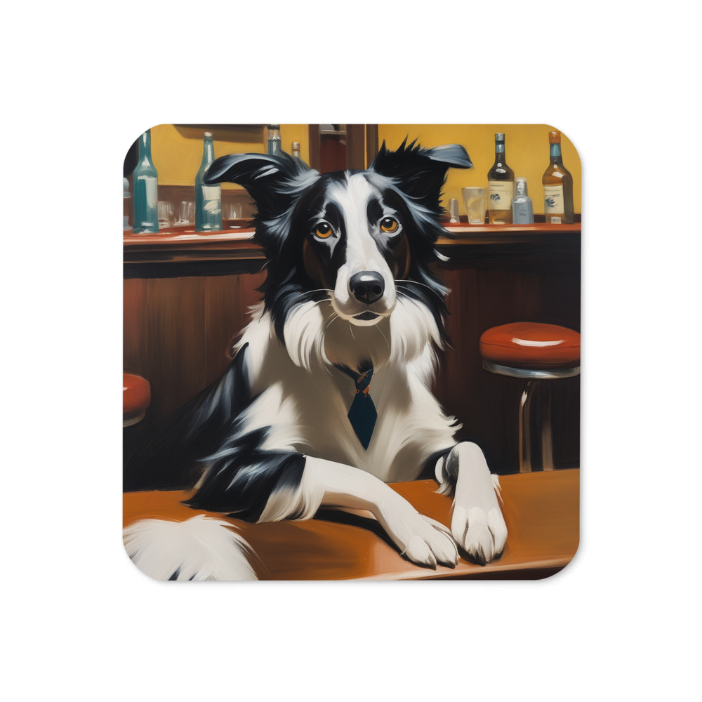 PugMug Custom Border Collie Coaster