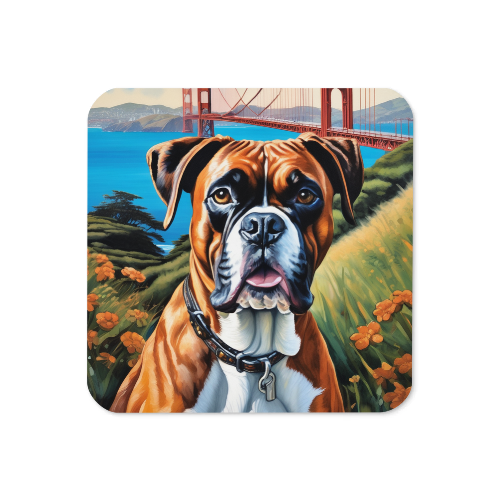 PugMug Custom Boxer Dog Coaster