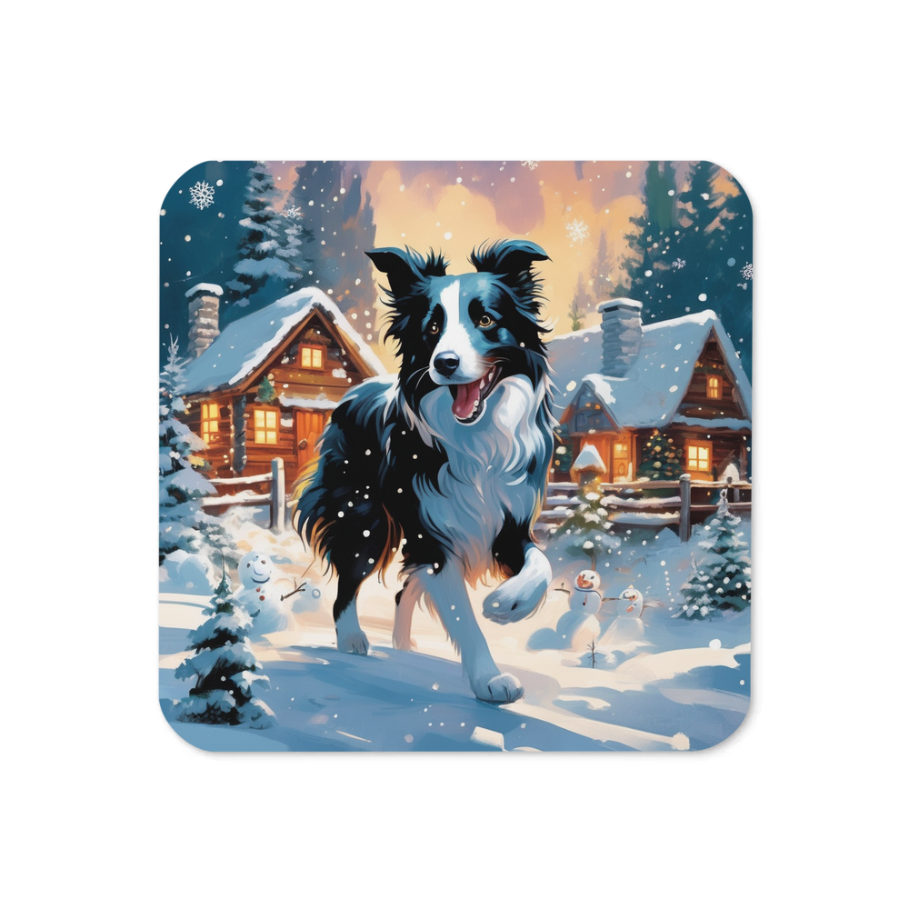 PugMug Custom Border Collie Coaster