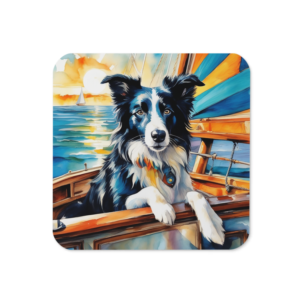 PugMug Custom Border Collie Coaster