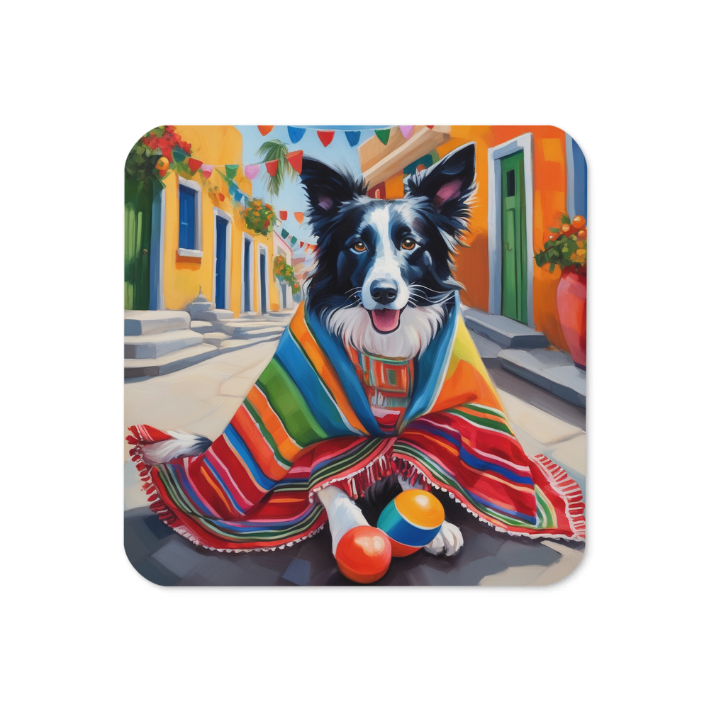 PugMug Custom Border Collie Coaster