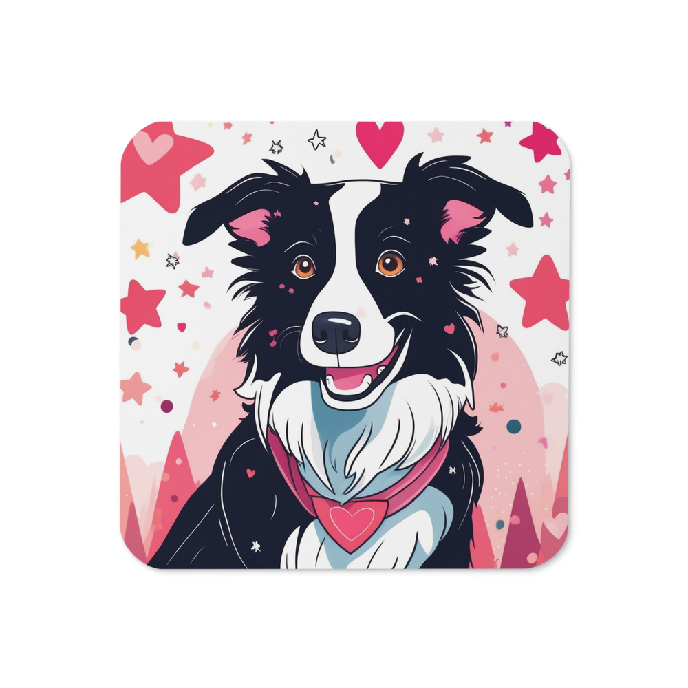 PugMug Custom Border Collie Coaster