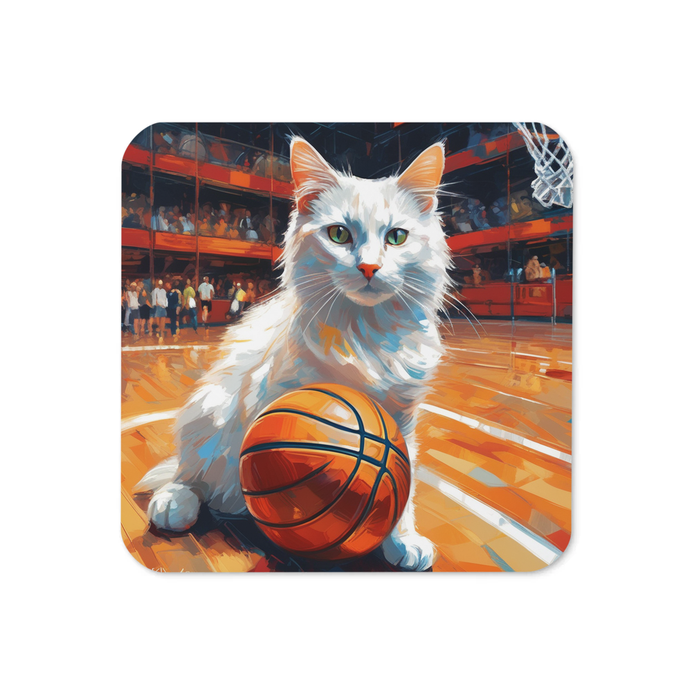 PugMug Custom White Companion Cat Coaster