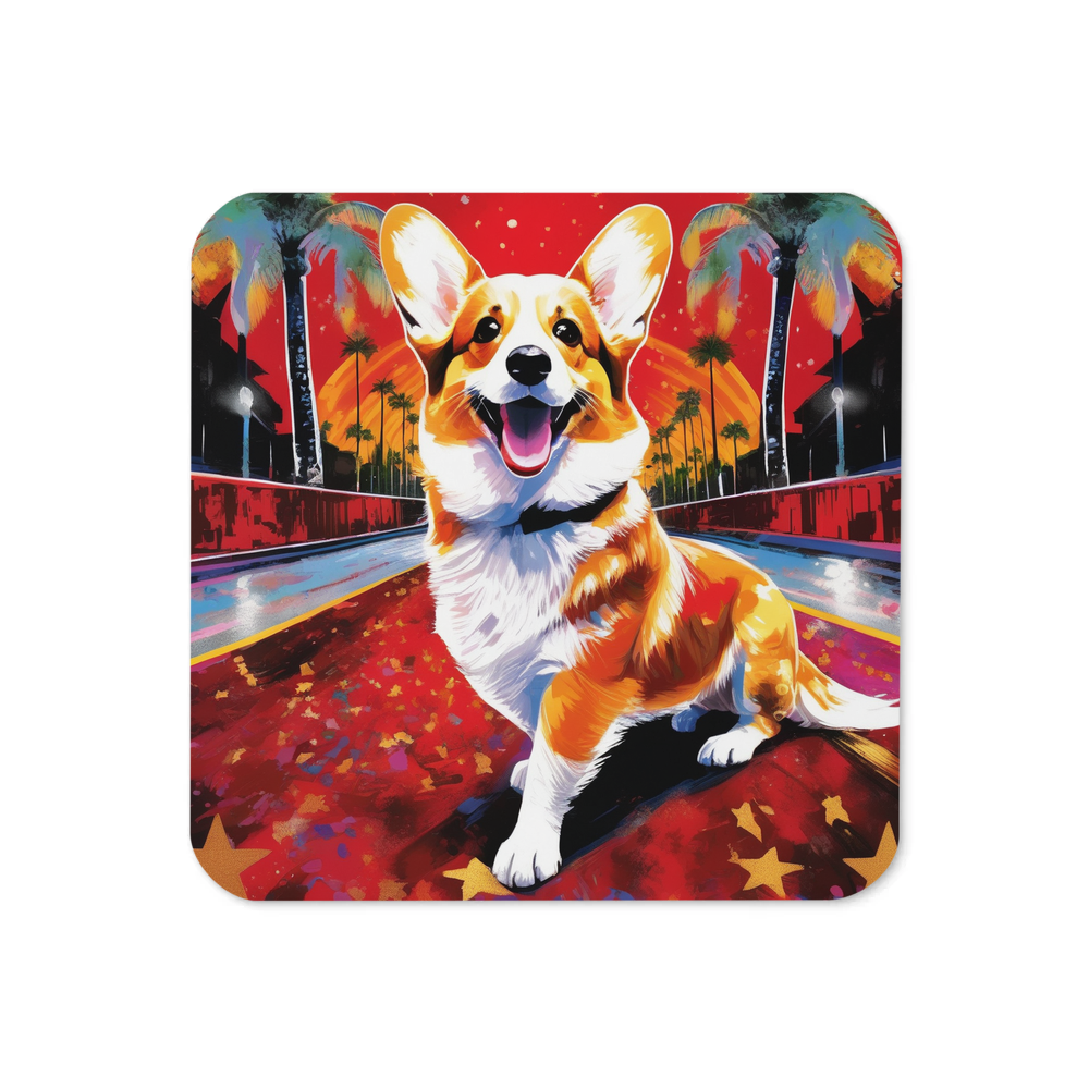 PugMug Custom Pembroke Welsh Corgi Coaster