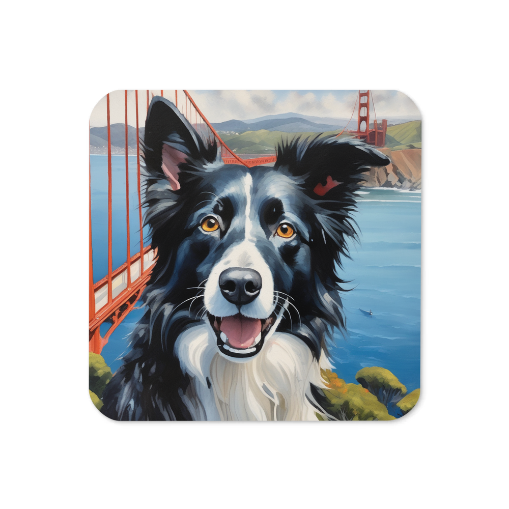 PugMug Custom Border Collie Coaster