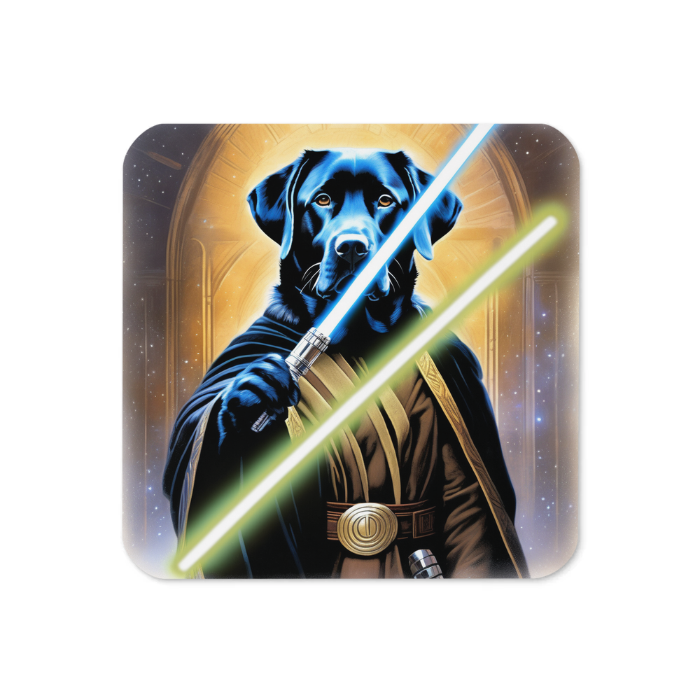 PugMug Custom Black Labrador Retriever Coaster