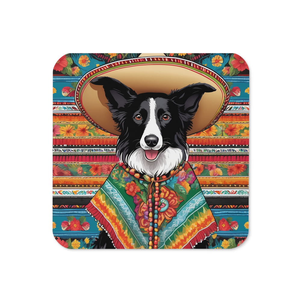 PugMug Custom Border Collie Coaster
