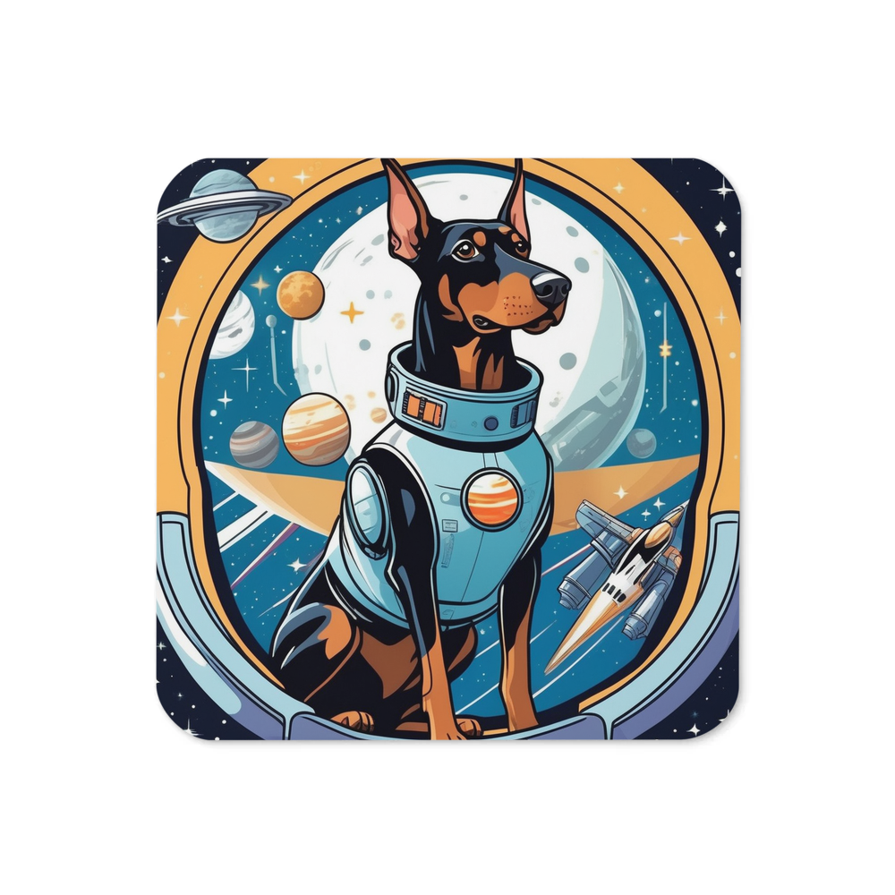 PugMug Custom Doberman Pinscher Coaster