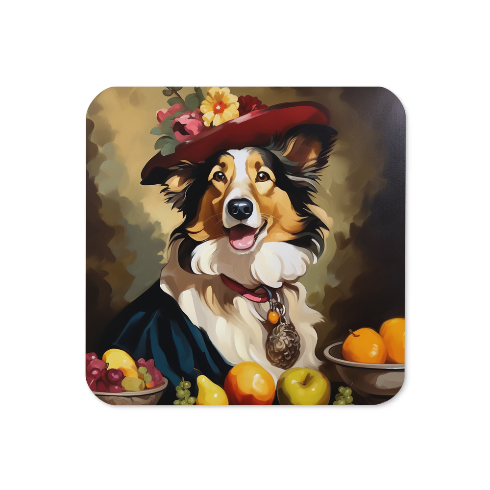PugMug Custom Collie Coaster