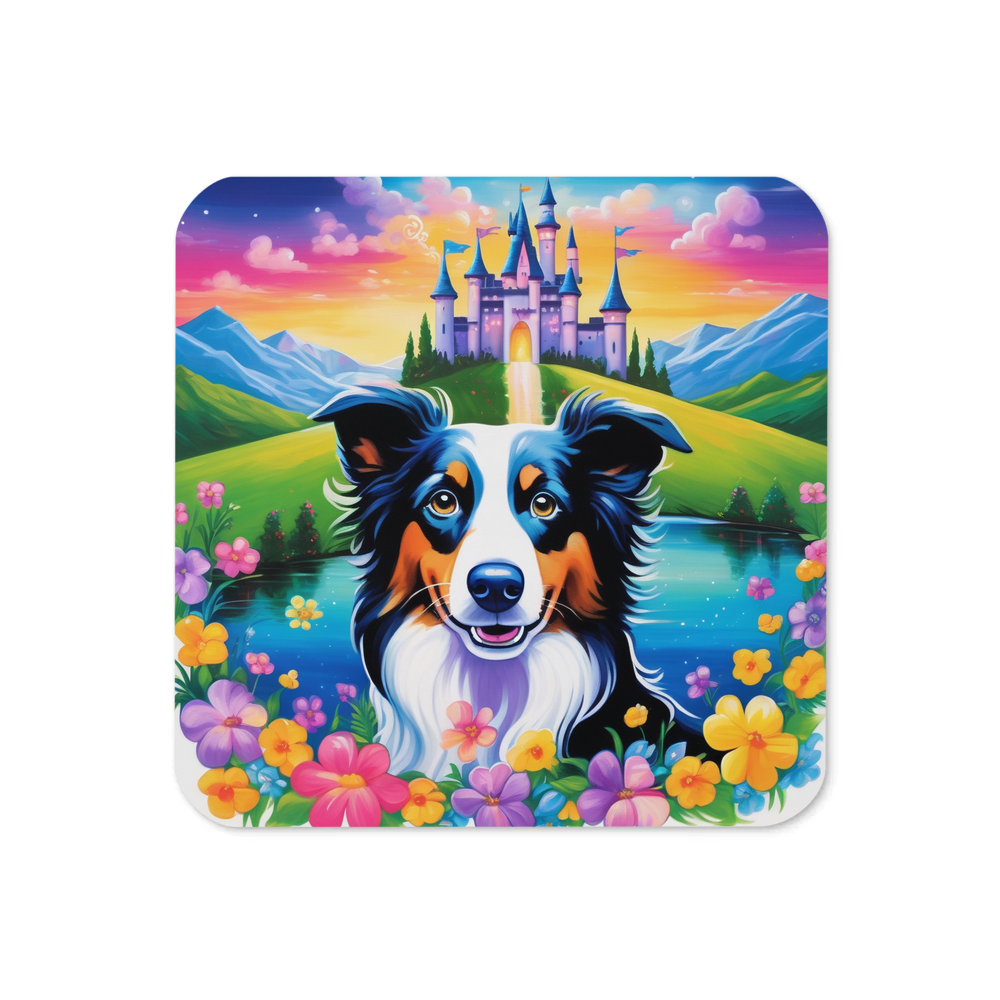 PugMug Custom Border Collie Coaster