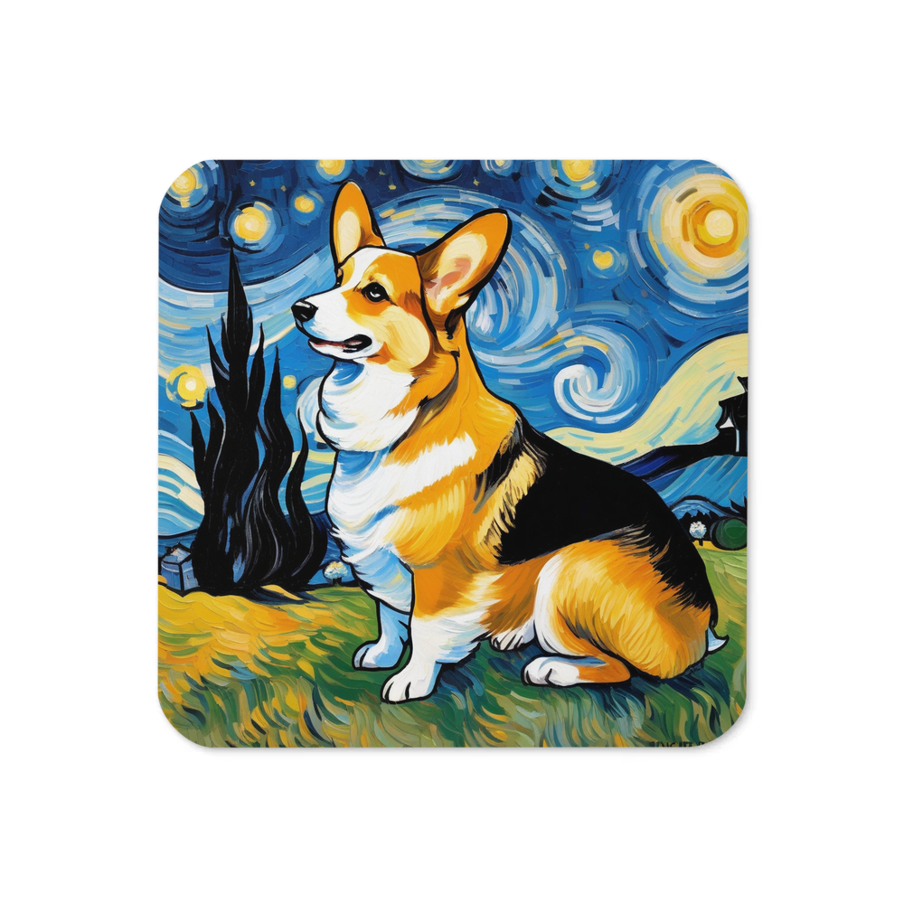 PugMug Custom Pembroke Welsh Corgi Coaster