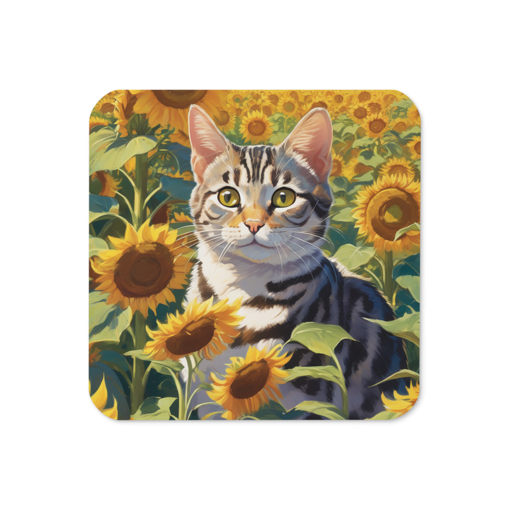 PugMug Custom Tabby American Shorthair Cat Coaster