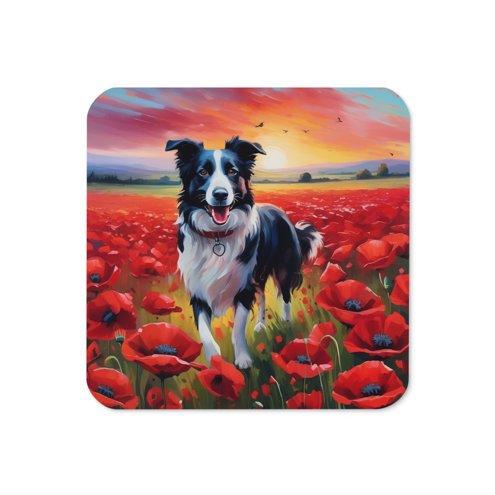 PugMug Custom Border Collie Coaster