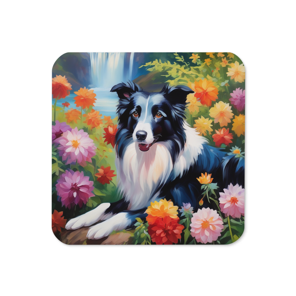PugMug Custom Border Collie Coaster