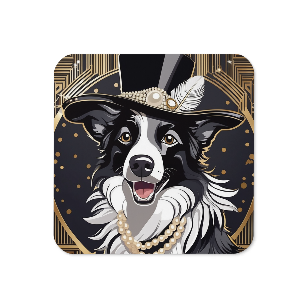 PugMug Custom Border Collie Coaster