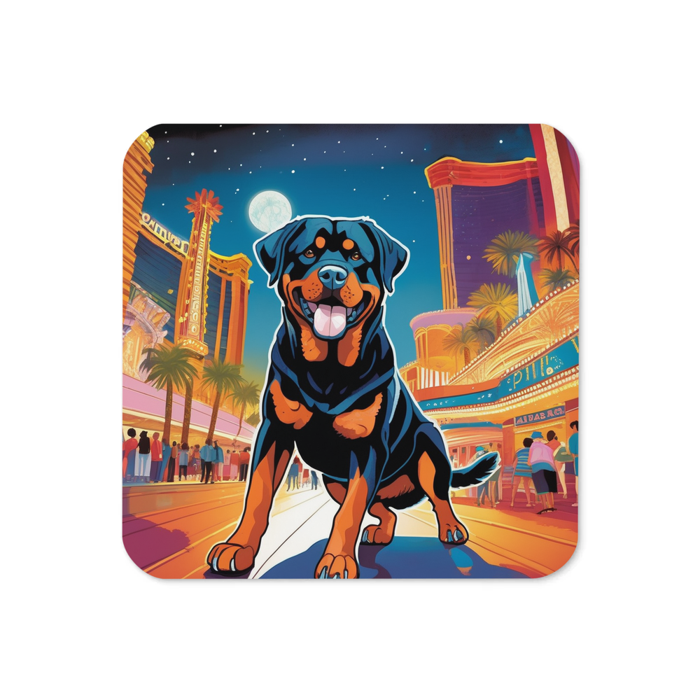 PugMug Custom Rottweiler Coaster