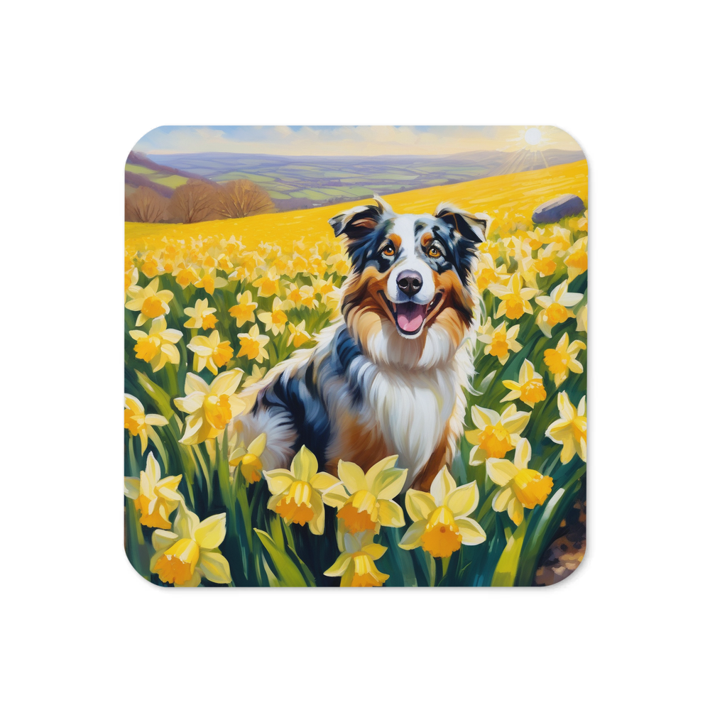 PugMug Custom Australian Shepherd Dog Coaster