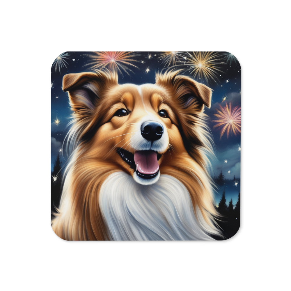 PugMug Custom Shetland Sheepdog Coaster