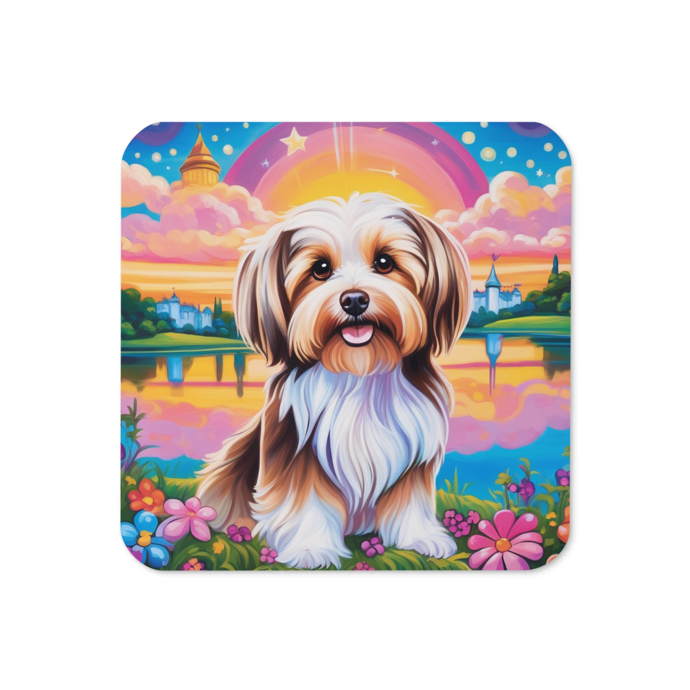 PugMug Custom Tan Havanese Dog Coaster