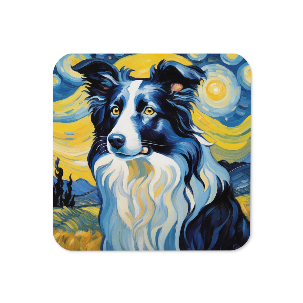 PugMug Custom Border Collie Coaster